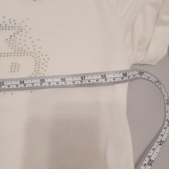 Pink Floyd Cropped Graphic Tee with Rhinestone Logo – Size L - Picture 8 of 8